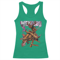 Wendigo Racerback Tank Top Riding Skeleton Cryptid Occult Dark Fantasy - Wonder Print Shop