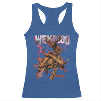 Wendigo Racerback Tank Top Riding Skeleton Cryptid Occult Dark Fantasy - Wonder Print Shop