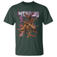 Wendigo T Shirt Riding Skeleton Cryptid Occult Dark Fantasy - Wonder Print Shop