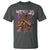 Wendigo T Shirt Riding Skeleton Cryptid Occult Dark Fantasy - Wonder Print Shop