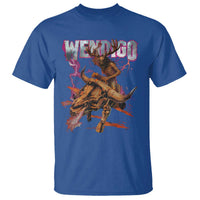 Wendigo T Shirt Riding Skeleton Cryptid Occult Dark Fantasy - Wonder Print Shop
