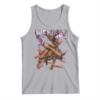 Wendigo Tank Top Riding Skeleton Cryptid Occult Dark Fantasy - Wonder Print Shop
