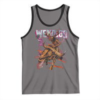 Wendigo Tank Top Riding Skeleton Cryptid Occult Dark Fantasy - Wonder Print Shop