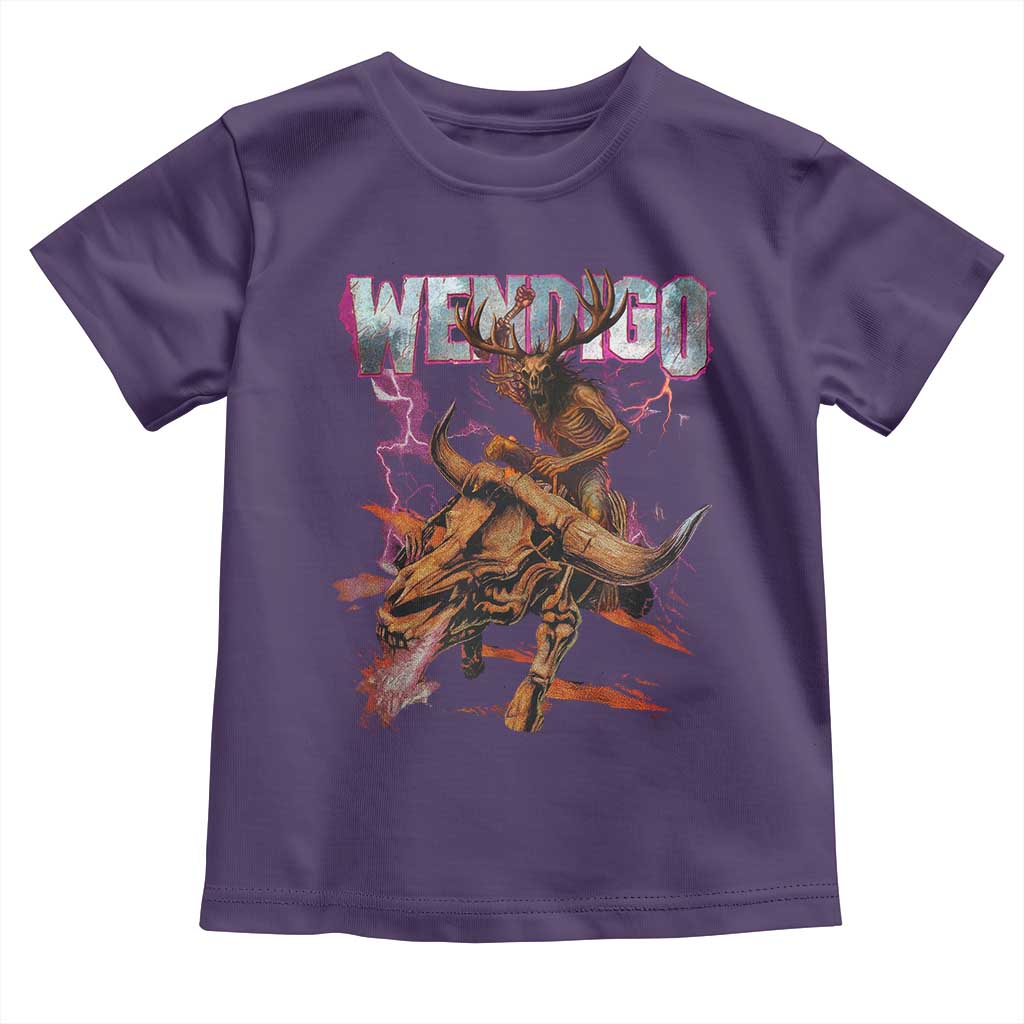 Wendigo Toddler T Shirt Riding Skeleton Cryptid Occult Dark Fantasy - Wonder Print Shop