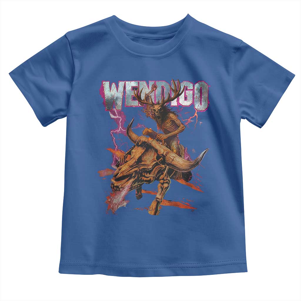 Wendigo Toddler T Shirt Riding Skeleton Cryptid Occult Dark Fantasy - Wonder Print Shop