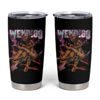 Wendigo Tumbler Cup Riding Skeleton Cryptid Occult Dark Fantasy - Wonder Print Shop