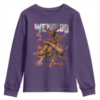 Wendigo Youth Sweatshirt Riding Skeleton Cryptid Occult Dark Fantasy - Wonder Print Shop