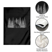 Wendigo Garden Flag Mountain Trees Cryptid Occult Dark Fantasy - Wonder Print Shop