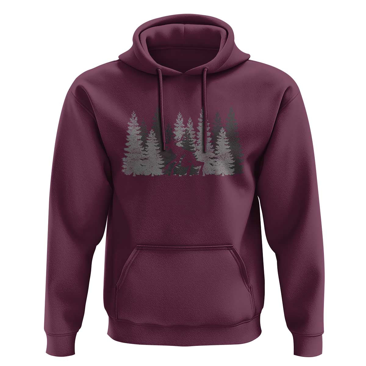 Wendigo Hoodie Mountain Trees Cryptid Occult Dark Fantasy - Wonder Print Shop