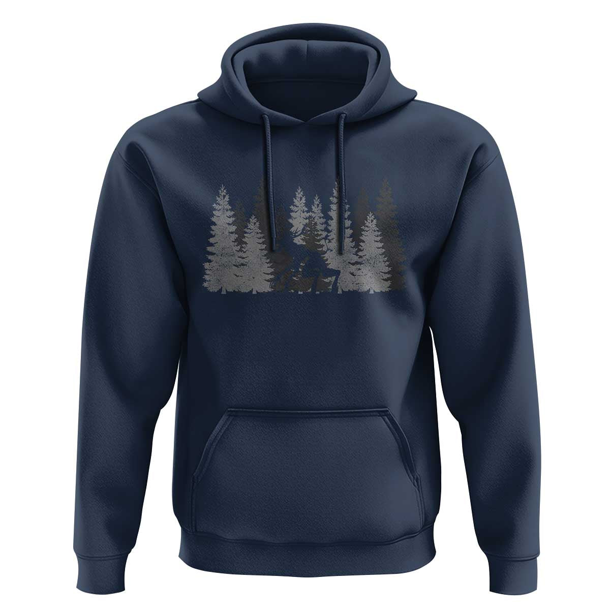 Wendigo Hoodie Mountain Trees Cryptid Occult Dark Fantasy - Wonder Print Shop
