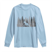 Wendigo Long Sleeve Shirt Mountain Trees Cryptid Occult Dark Fantasy - Wonder Print Shop