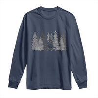Wendigo Long Sleeve Shirt Mountain Trees Cryptid Occult Dark Fantasy - Wonder Print Shop