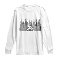 Wendigo Long Sleeve Shirt Mountain Trees Cryptid Occult Dark Fantasy - Wonder Print Shop