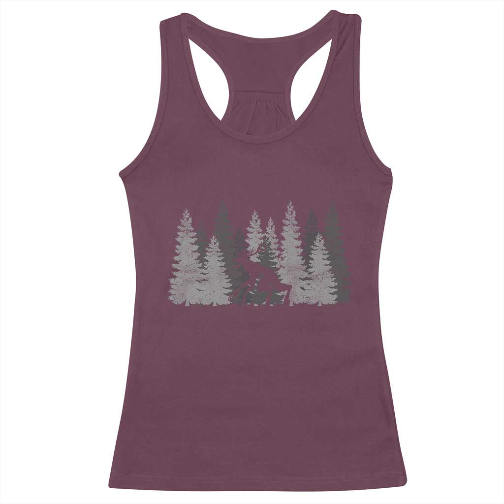 Wendigo Racerback Tank Top Mountain Trees Cryptid Occult Dark Fantasy - Wonder Print Shop