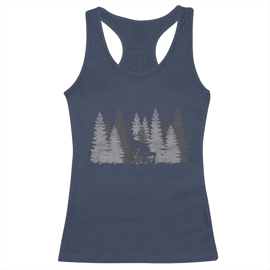 Wendigo Racerback Tank Top Mountain Trees Cryptid Occult Dark Fantasy - Wonder Print Shop