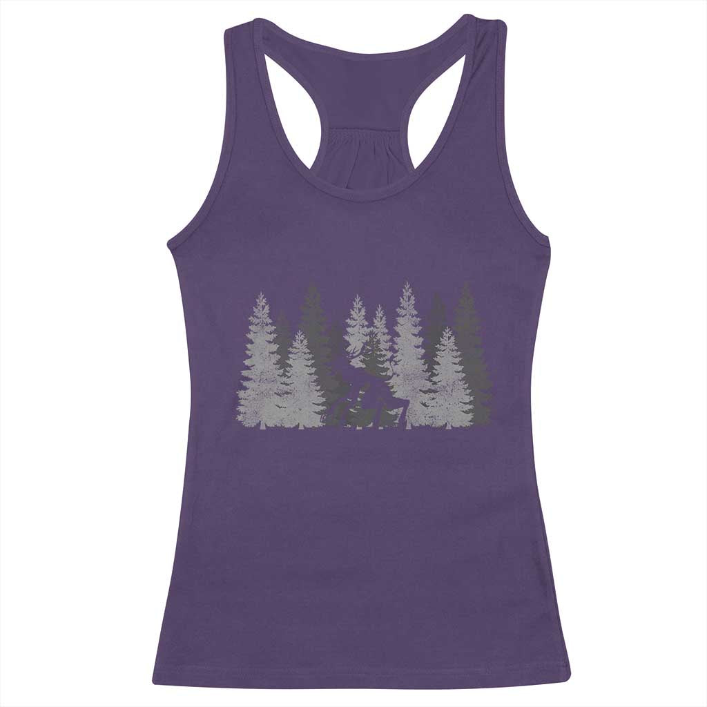 Wendigo Racerback Tank Top Mountain Trees Cryptid Occult Dark Fantasy - Wonder Print Shop