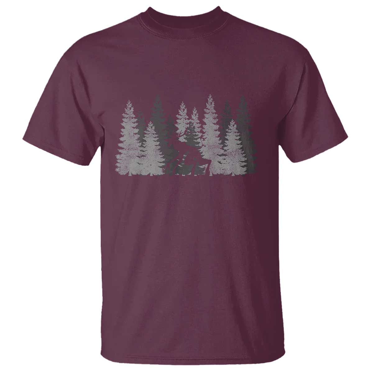 Wendigo T Shirt Mountain Trees Cryptid Occult Dark Fantasy - Wonder Print Shop
