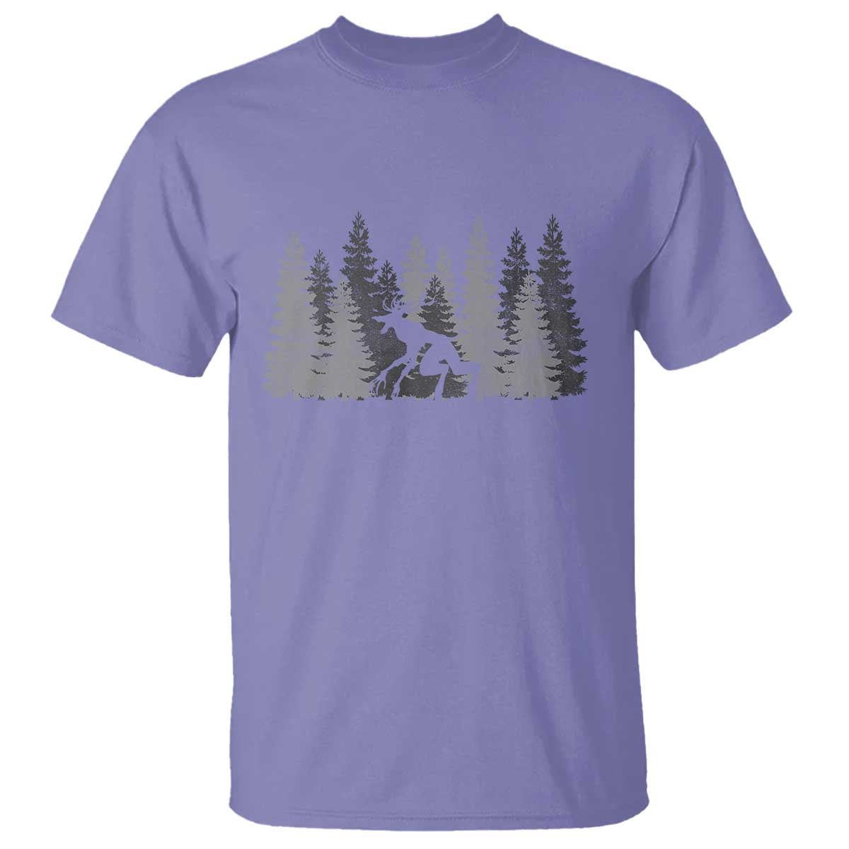 Wendigo T Shirt Mountain Trees Cryptid Occult Dark Fantasy - Wonder Print Shop
