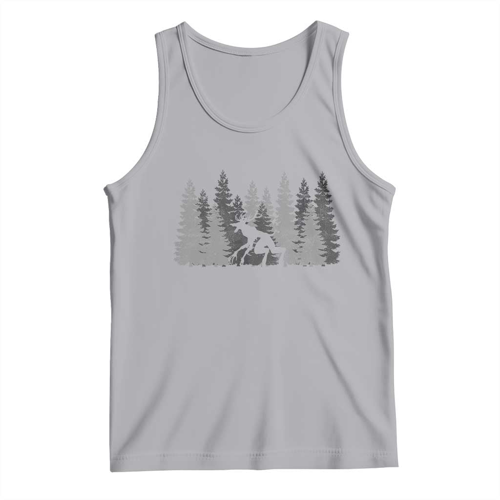 Wendigo Tank Top Mountain Trees Cryptid Occult Dark Fantasy - Wonder Print Shop