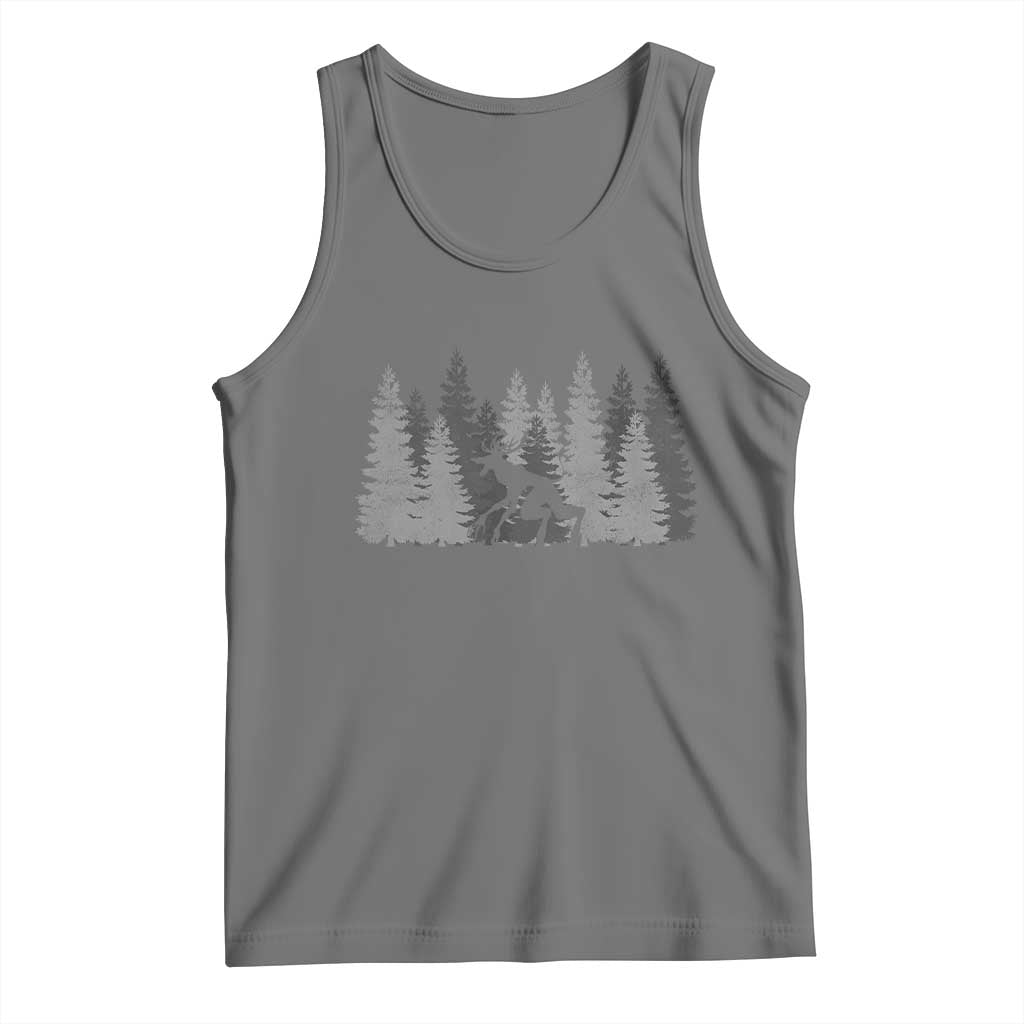 Wendigo Tank Top Mountain Trees Cryptid Occult Dark Fantasy - Wonder Print Shop