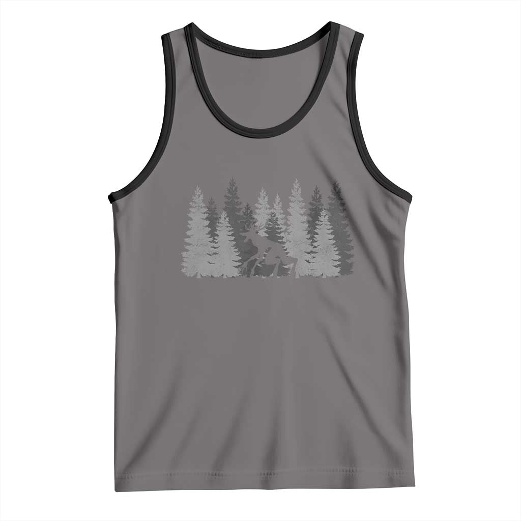 Wendigo Tank Top Mountain Trees Cryptid Occult Dark Fantasy - Wonder Print Shop