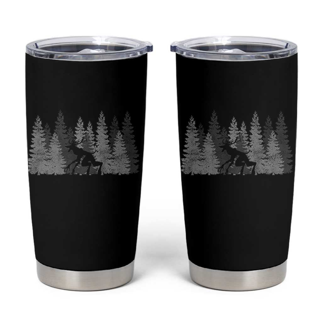 Wendigo Tumbler Cup Mountain Trees Cryptid Occult Dark Fantasy - Wonder Print Shop