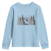 Wendigo Youth Sweatshirt Mountain Trees Cryptid Occult Dark Fantasy - Wonder Print Shop