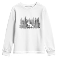 Wendigo Youth Sweatshirt Mountain Trees Cryptid Occult Dark Fantasy - Wonder Print Shop
