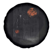 Halloween Wendigo Spare Tire Cover Scary Pumpkin Moon - Wonder Print Shop