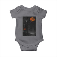 Halloween Wendigo Baby Onesie Scary Pumpkin Moon - Wonder Print Shop