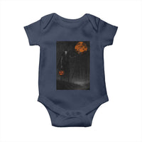 Halloween Wendigo Baby Onesie Scary Pumpkin Moon - Wonder Print Shop