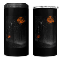Halloween Wendigo 4 in 1 Can Cooler Tumbler Scary Pumpkin Moon - Wonder Print Shop
