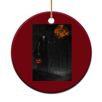 Halloween Wendigo Ceramic Ornament Scary Pumpkin Moon - Wonder Print Shop