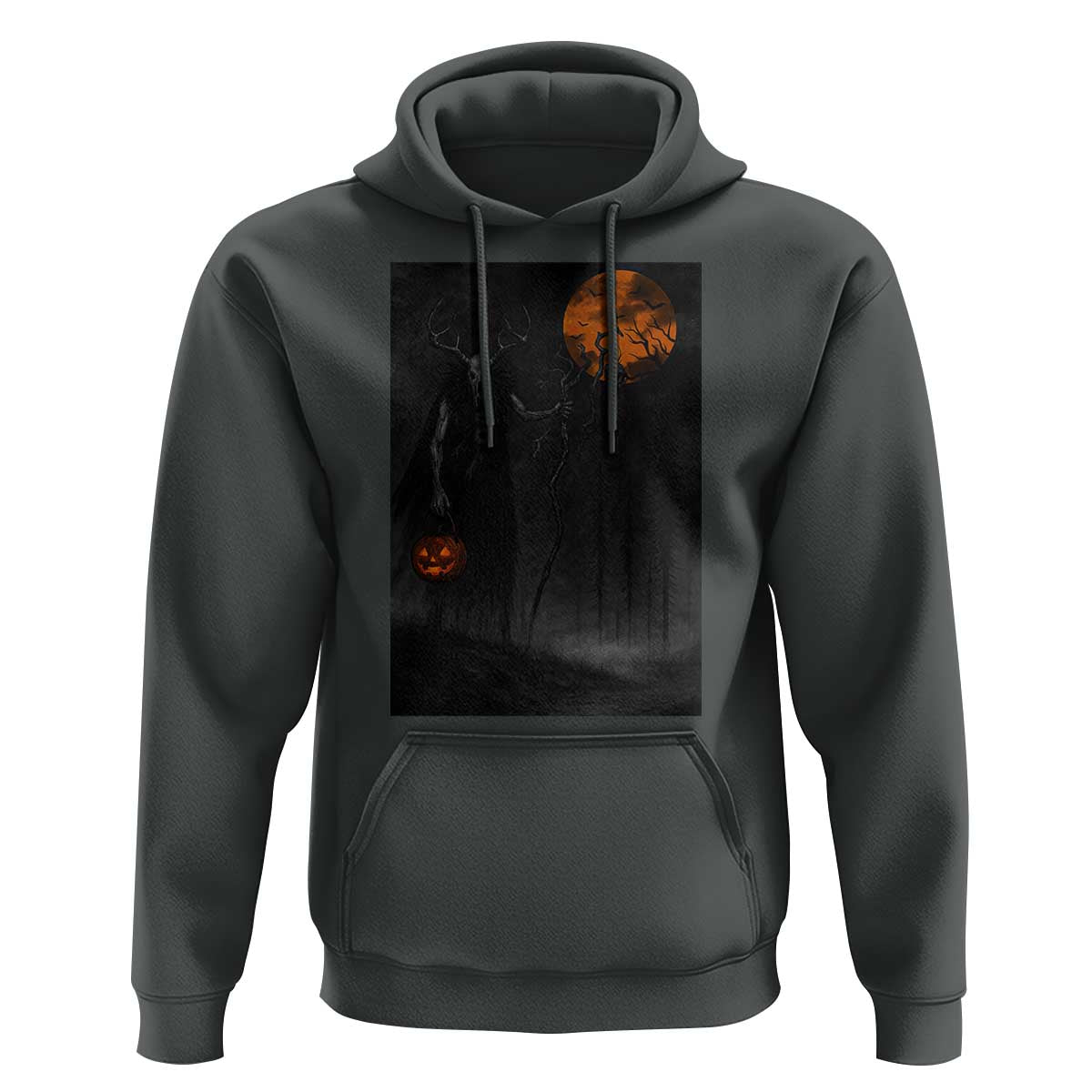 Halloween Wendigo Hoodie Scary Pumpkin Moon - Wonder Print Shop