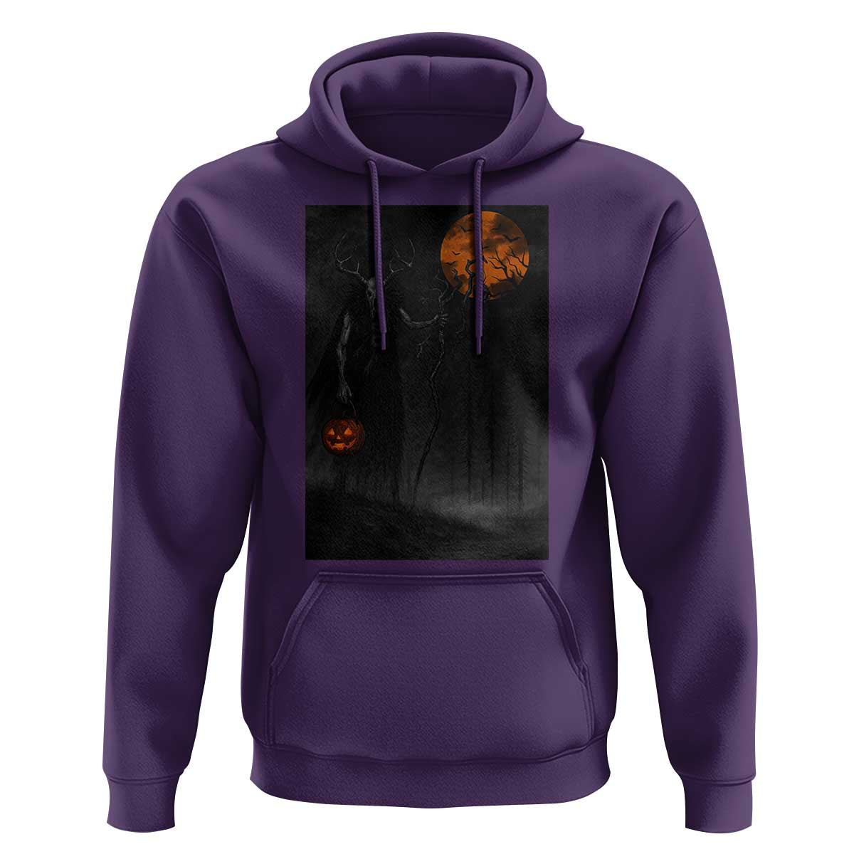 Halloween Wendigo Hoodie Scary Pumpkin Moon - Wonder Print Shop
