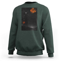 Halloween Wendigo Sweatshirt Scary Pumpkin Moon - Wonder Print Shop