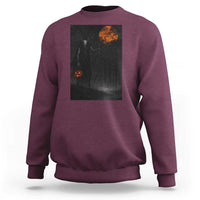 Halloween Wendigo Sweatshirt Scary Pumpkin Moon - Wonder Print Shop