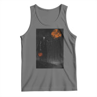 Halloween Wendigo Tank Top Scary Pumpkin Moon - Wonder Print Shop