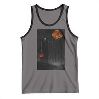 Halloween Wendigo Tank Top Scary Pumpkin Moon - Wonder Print Shop