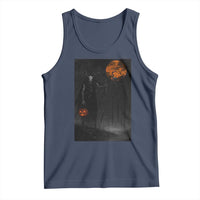Halloween Wendigo Tank Top Scary Pumpkin Moon - Wonder Print Shop