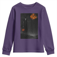 Halloween Wendigo Youth Sweatshirt Scary Pumpkin Moon - Wonder Print Shop
