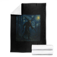 Wendigo Starry Night Throw Blanket Van Gogh Dark Fantasy Cryptid Lovers - Wonder Print Shop