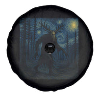 Wendigo Starry Night Spare Tire Cover Van Gogh Dark Fantasy Cryptid Lovers - Wonder Print Shop
