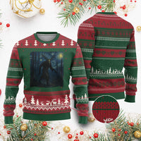 Wendigo Starry Night Ugly Christmas Sweater Van Gogh Dark Fantasy Cryptid Lovers - Wonder Print Shop