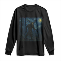 Wendigo Starry Night Long Sleeve Shirt Van Gogh Dark Fantasy Cryptid Lovers - Wonder Print Shop
