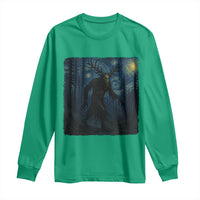 Wendigo Starry Night Long Sleeve Shirt Van Gogh Dark Fantasy Cryptid Lovers - Wonder Print Shop