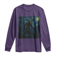 Wendigo Starry Night Long Sleeve Shirt Van Gogh Dark Fantasy Cryptid Lovers - Wonder Print Shop