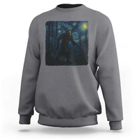 Wendigo Starry Night Sweatshirt Van Gogh Dark Fantasy Cryptid Lovers - Wonder Print Shop