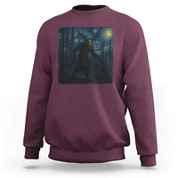 Wendigo Starry Night Sweatshirt Van Gogh Dark Fantasy Cryptid Lovers - Wonder Print Shop
