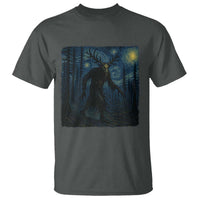 Wendigo Starry Night T Shirt Van Gogh Dark Fantasy Cryptid Lovers - Wonder Print Shop